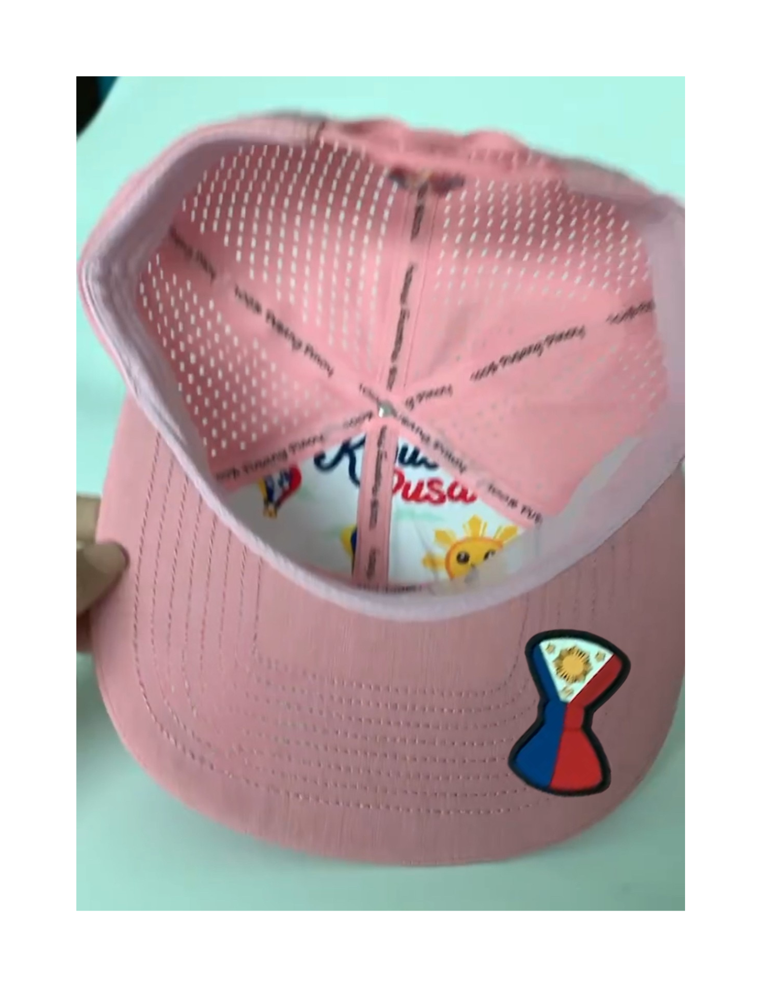 Custom Embroidered Kumusta Pusa Hat - Seven Panel